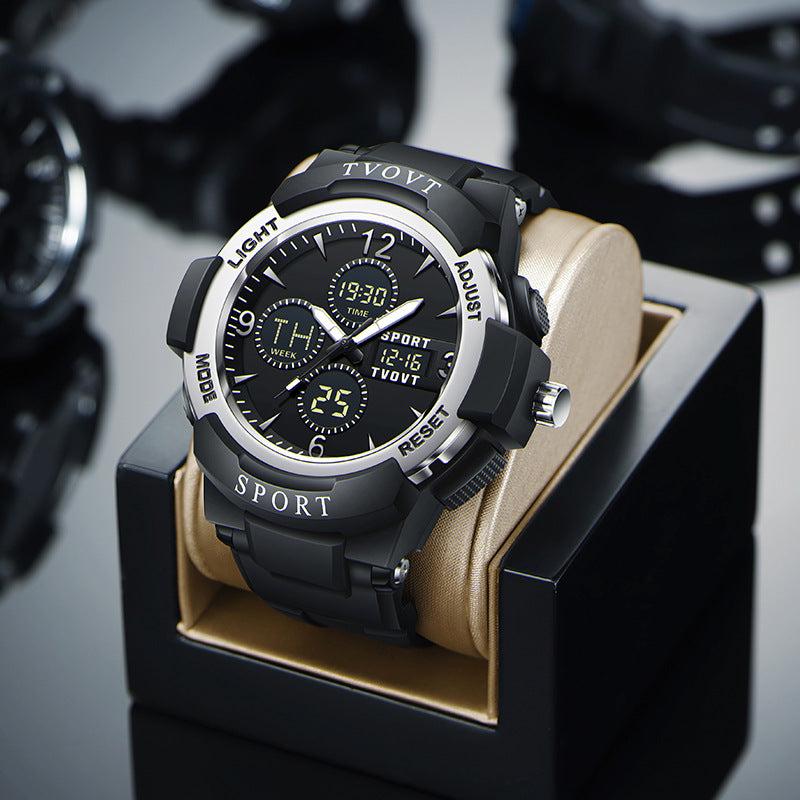 Montre électronique multifonctionnelle étanche de mode homme