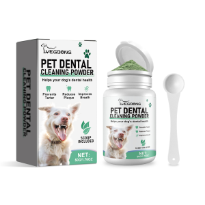 Poudre de nettoyage de dents de chien
