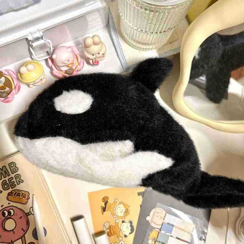 Cas de crayon de forme orca haute capacité pour les étudiants