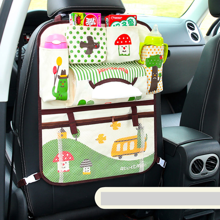 Cartoon voiture sac de rangement siège sac suspendu