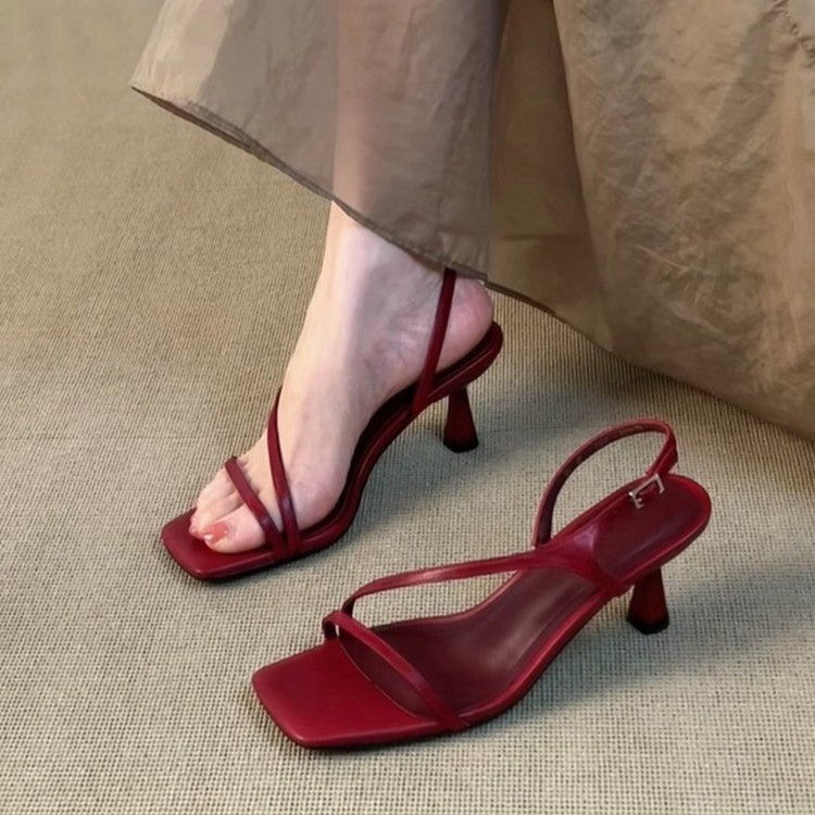 Sandales de sangle mince pour femmes