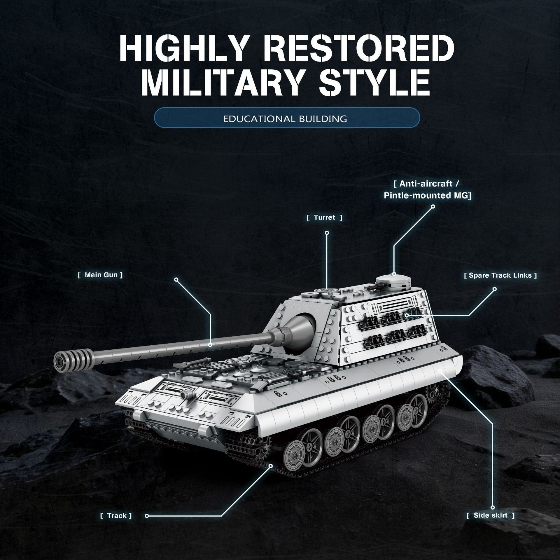 Reobrix E100 World of Tanks Puzzle Toy