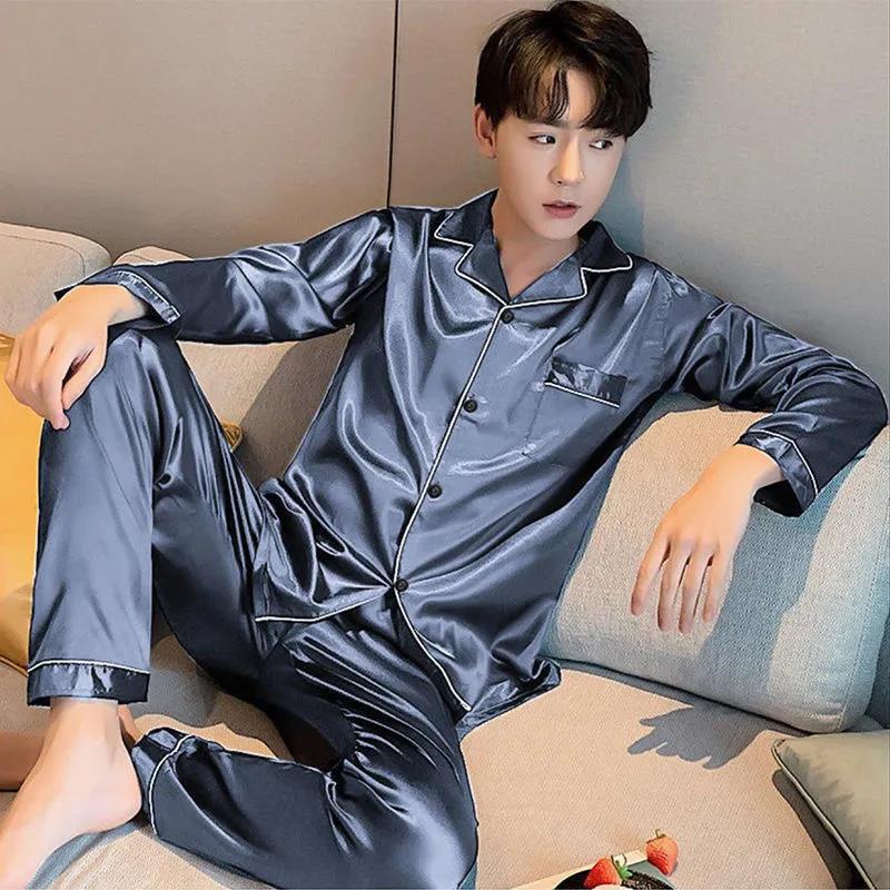 Mode homme Grande taille Pyjama en soie