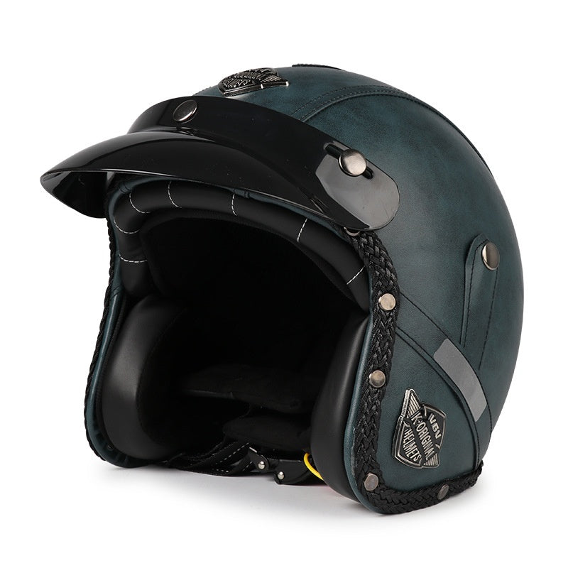 Casque de moto 3C Certifié voiture électrique rétro