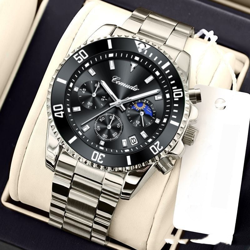 Montre imperméable à trois yeux pour hommes