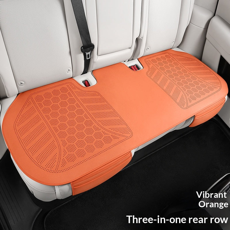 Coussin universel de quatre-saisons ultra-mince Suede-Look à trois pièces de siège de voiture