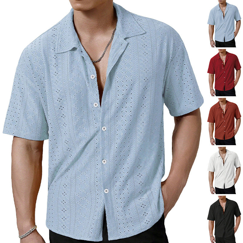 Chemise à manches courtes respirante pour homme