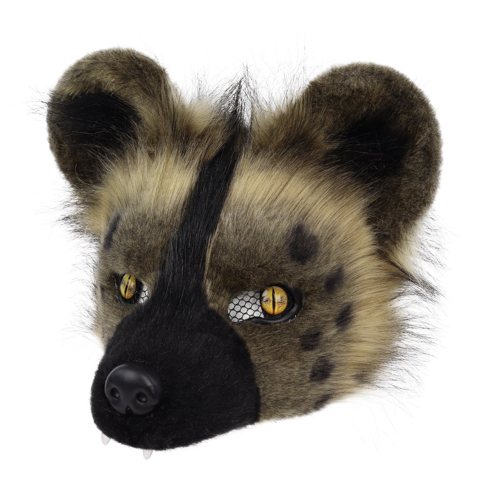 Masque en peluche tacheté de Hyena costume d'Halloween