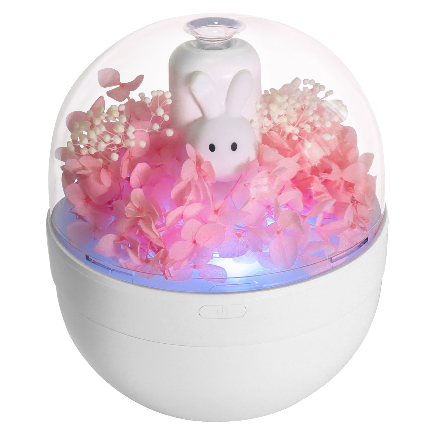 Lapin Créatif Préservé Fleur Aromathérapie Humidificateur - Décoration Maison Chambre à coucher