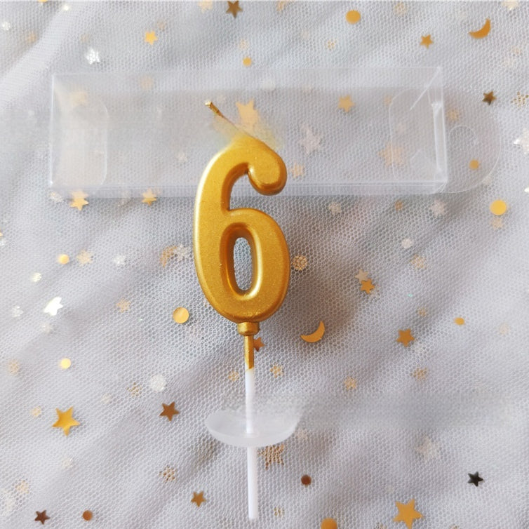 Décoration de gâteau d'anniversaire de bougie numérique