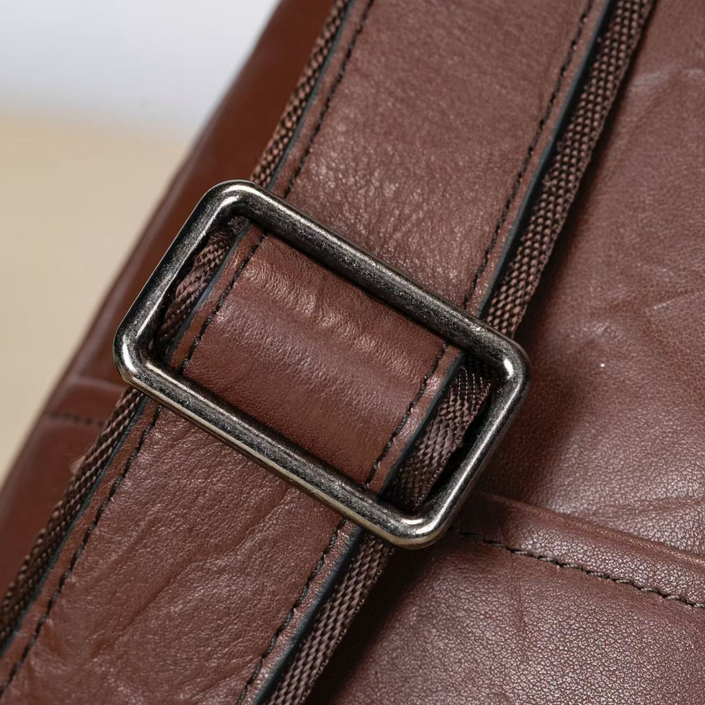 Multifonctionnel Retro Epaule Crossbody Versatile Casual Sling véritable cuir Sophistica