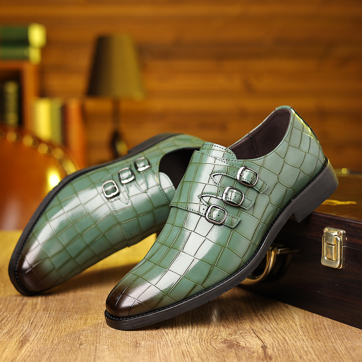 Chaussures Utilitaires de travail pour hommes Chaussures en cuir à pointe pointue