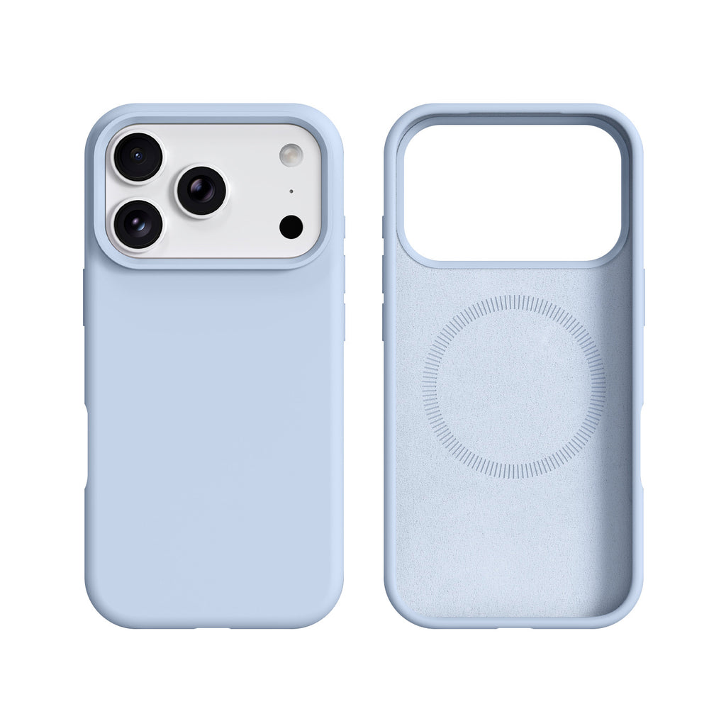 Boîtier de téléphone en silicone liquide avec fixation magnétique intégrée