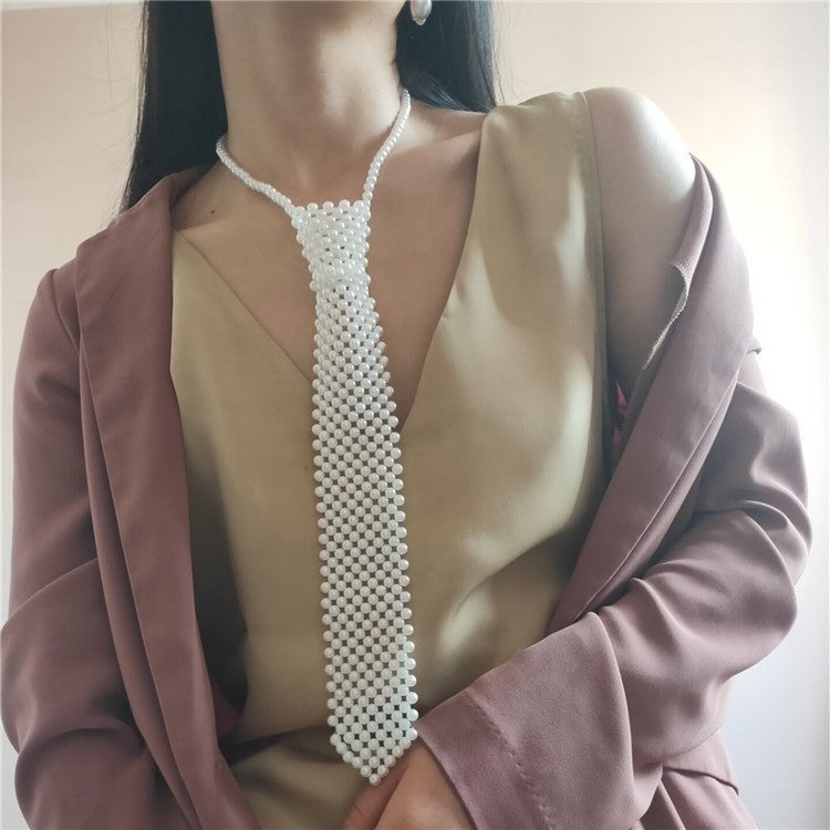 Perle Tie Chaînes du corps Hollow Out Handmade Retro
