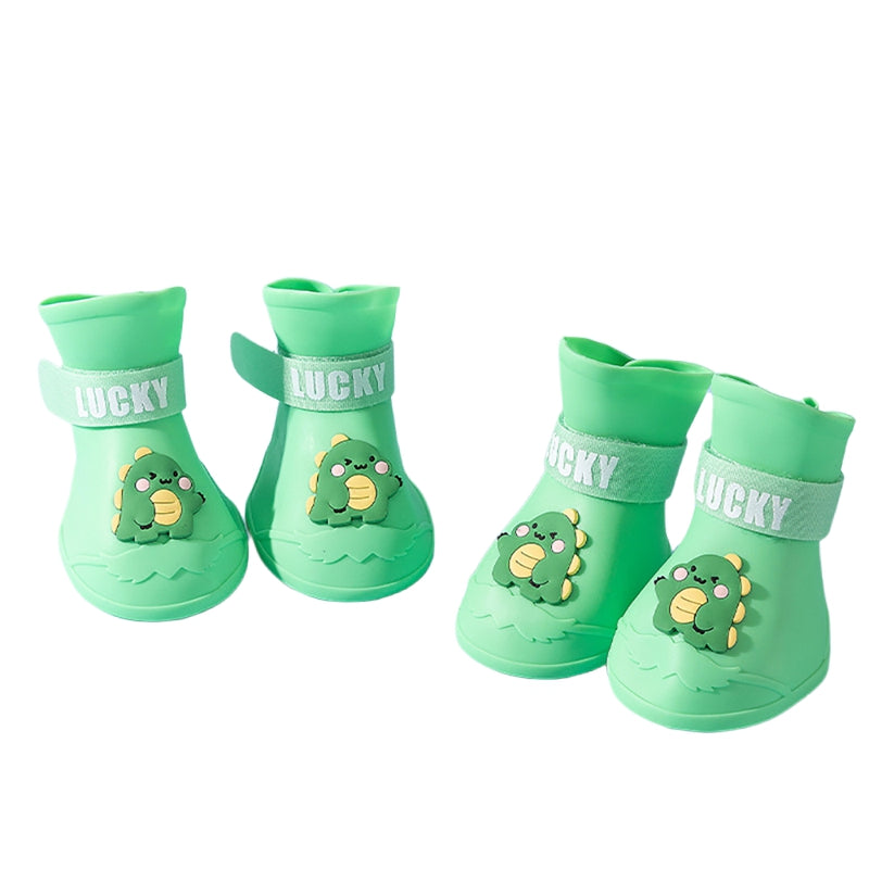 Rainshoe en caoutchouc antidérapant imperméable pour animaux de compagnie