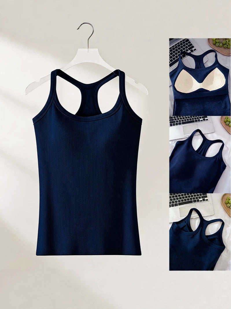 Commerce extérieur avec des tanks côtelés de style Bra