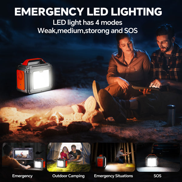 Powerbank 300w Portable Power Station avec panneau solaire 60w pour le camping générateur solaire 296