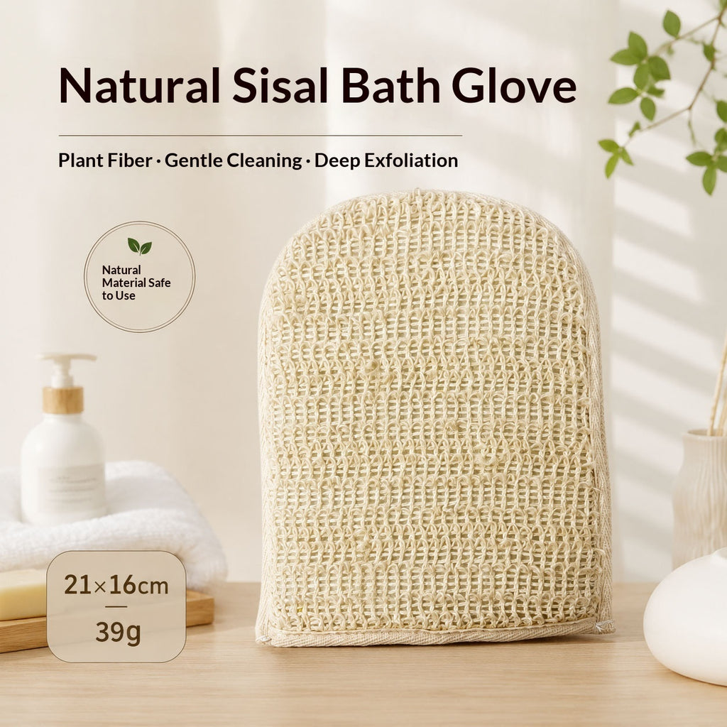 Gants naturels de bain sisal biodégradables