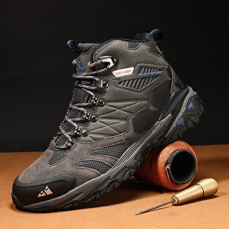 Sports de loisirs de plein air High-top Waterproof Chaussures de randonnée antidérapantes pour hommes