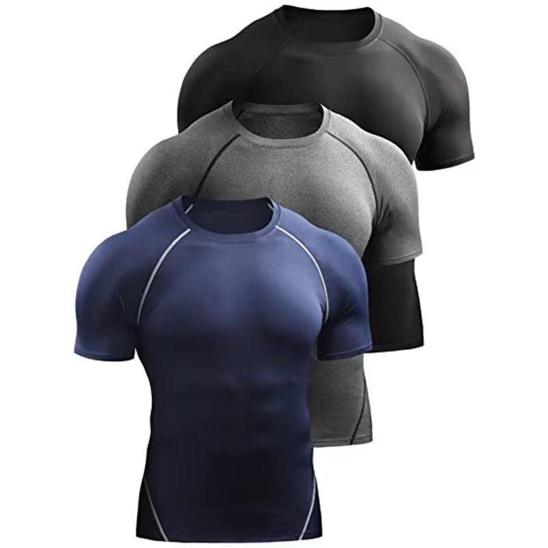 Sports Breathable Sweat-wicking rapide séchage Slim-fit T-shirt pour la condition physique