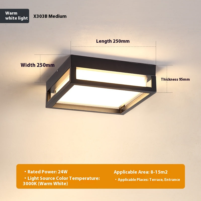 Lampe de plafond extérieure ultra-mince anti-insectes