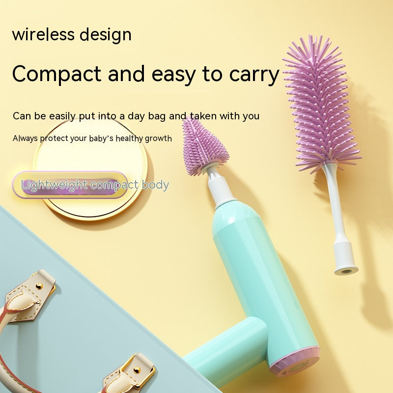 Pinceau d'éponge électrique multifonctions en silicone