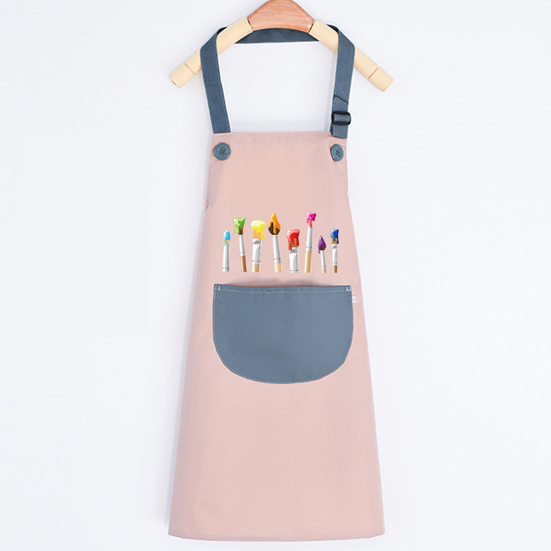 Peinture fille imperméable cuisine enfants Tablier