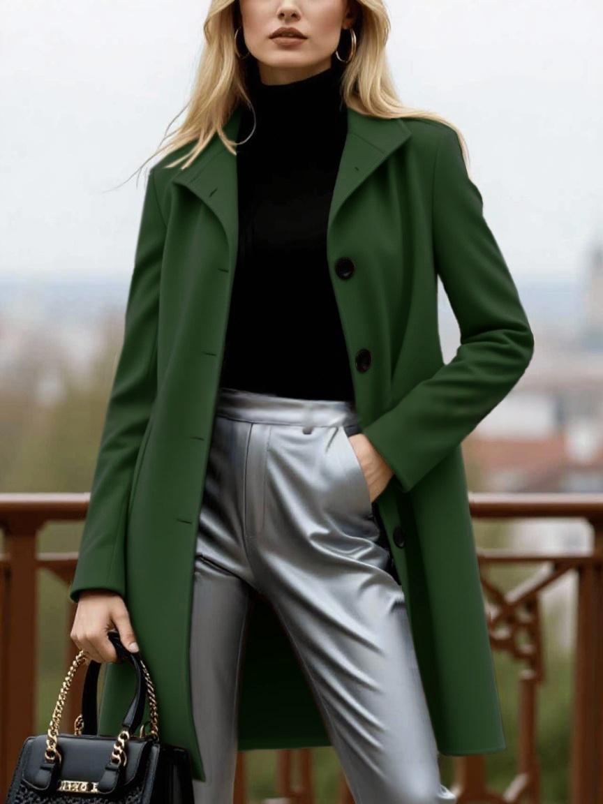 Manteau de laine pour femmes épais