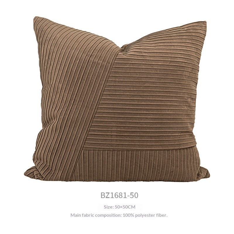 Oreiller moderne au milieu du siècle pour le salon Sofaelegant Brown et café-coloré D