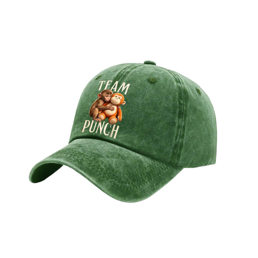 Bouchon de baseball vintage lavé de couleur solide