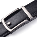 Ceinture de mode à deux couches à boucle automatique pour hommes