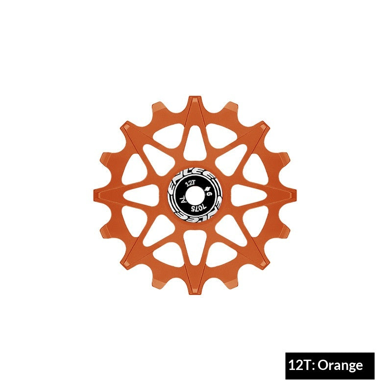 Positive derailleur and negative teeth