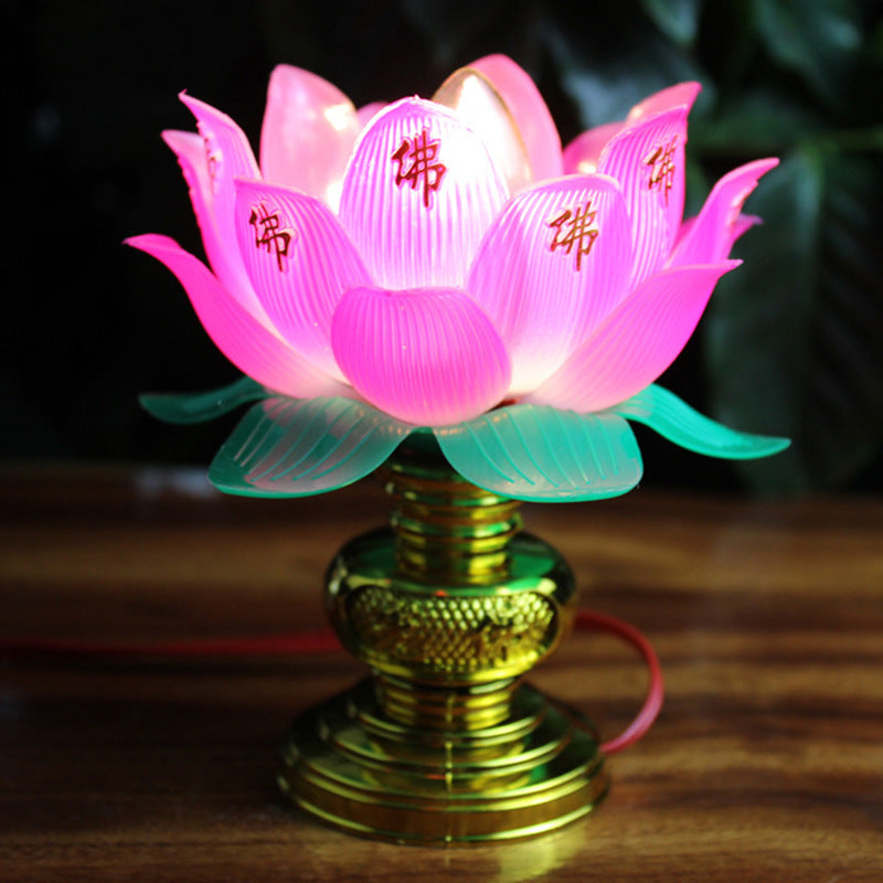 Lampe d'adoration à module lumineux de Bouddha