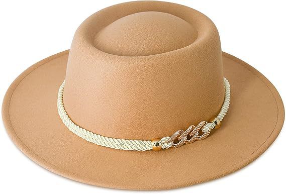 Chapeau haut vintage pour hommes et femmes en laine douce avec un dôme rond