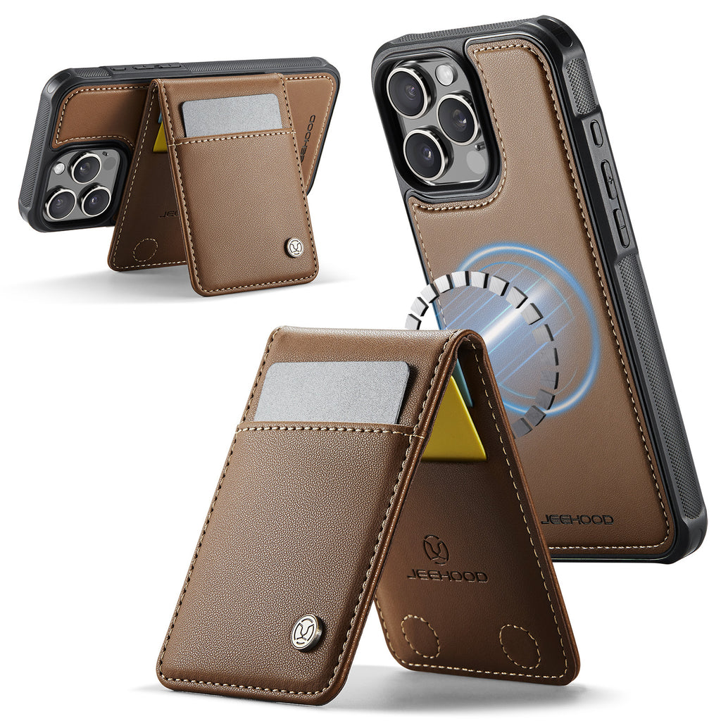 Boîtier de téléphone amovible magnétique sans fil avec support de carte antivol