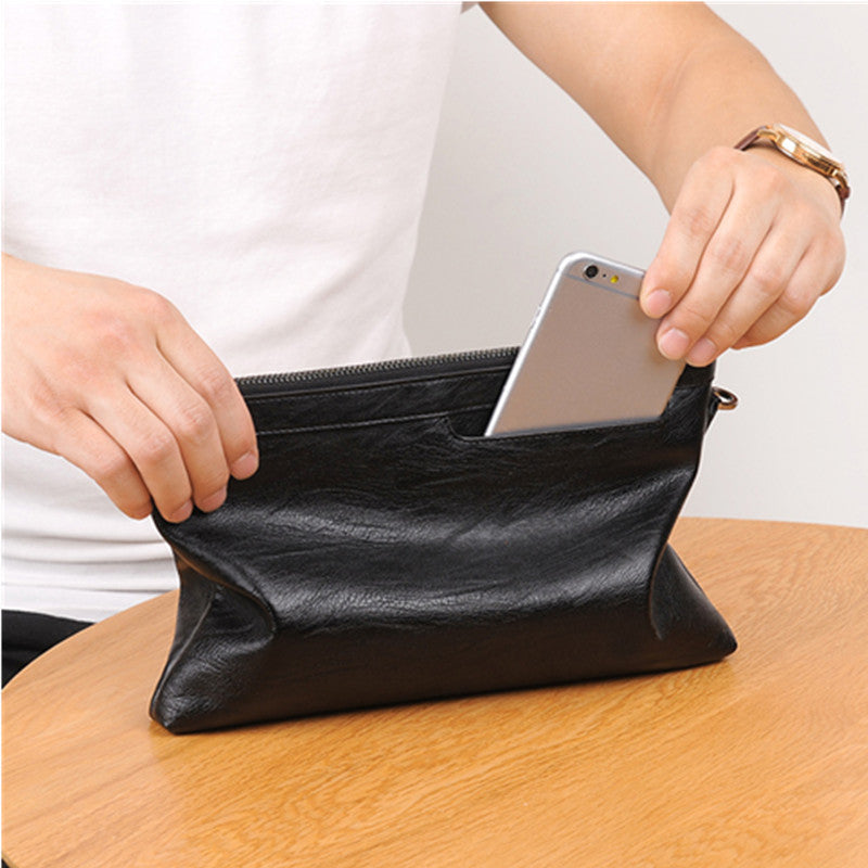 Clutch cheveux hommes Clutch Street Casual Wrist Changer de sac homme