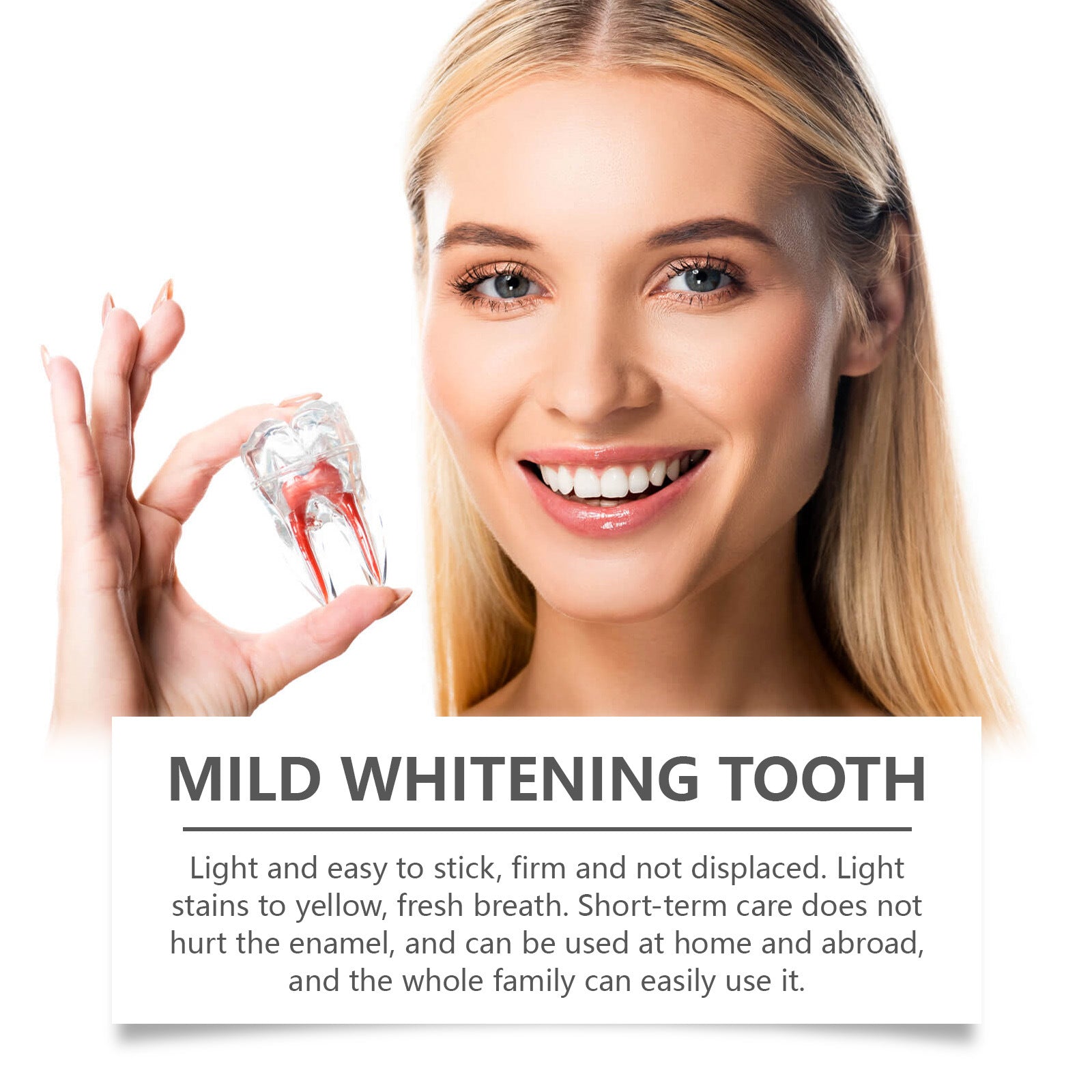 Blanchiment léger des dents et soins à l'abandon des taches