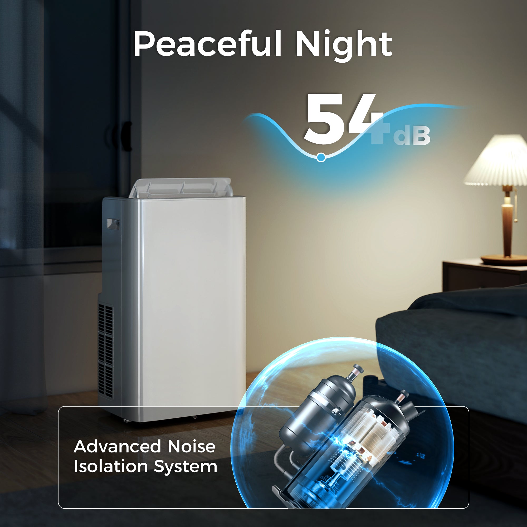 12000 BTU Climatiseur portable avec télécommande