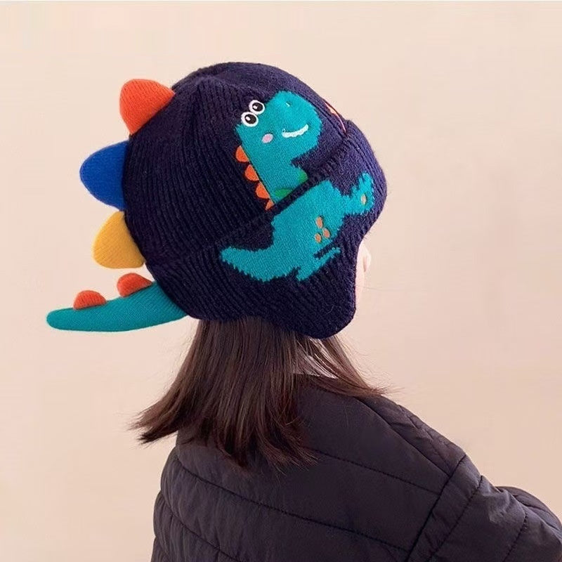 Chapeau chaud dinosaure mignon pour enfants