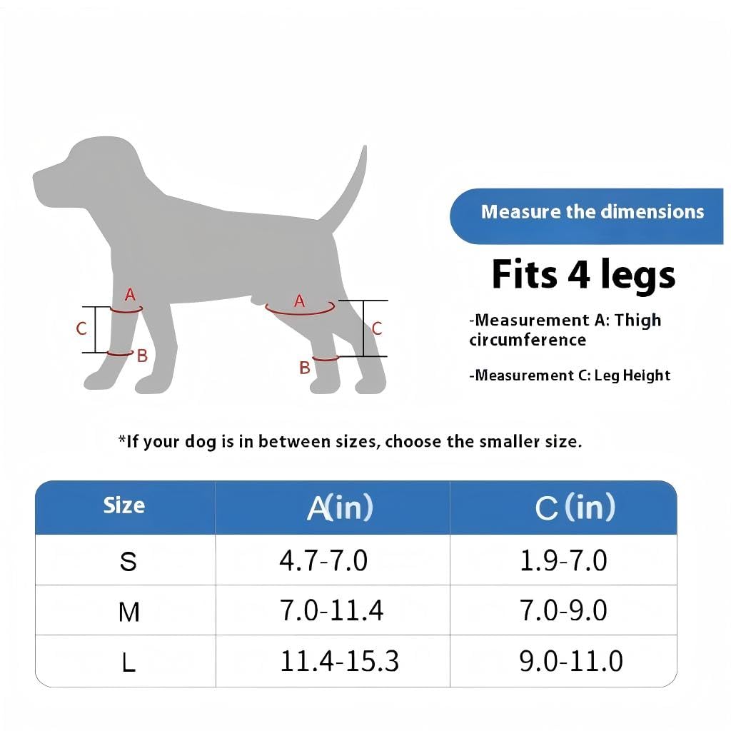 Brace à genou de chien pour la jambe arrière de l'ACL