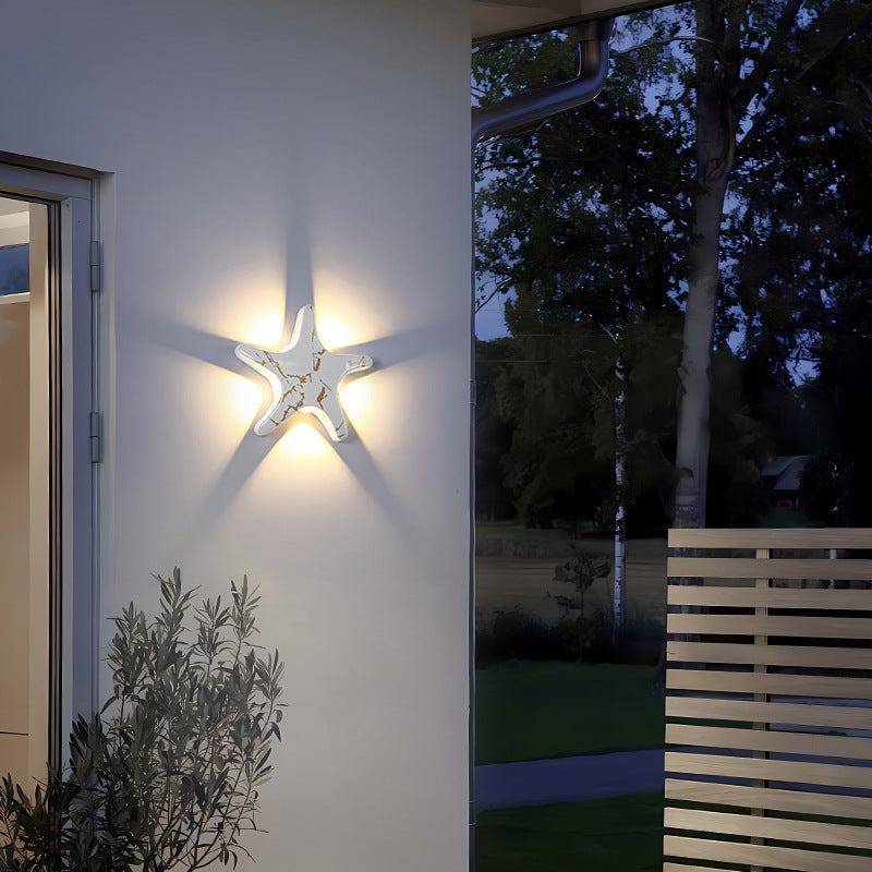 Outdoor Waterproof Starfish Made Corridor Aisle Chambre Fond Mur Décoration Mur La