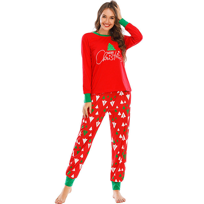 Printed plaid for parent-child loungewear