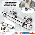 Salle de bain Bar exposé douche thermostatique mélangeur robinet Chrome 1-2in Outlet Royaume-Uni