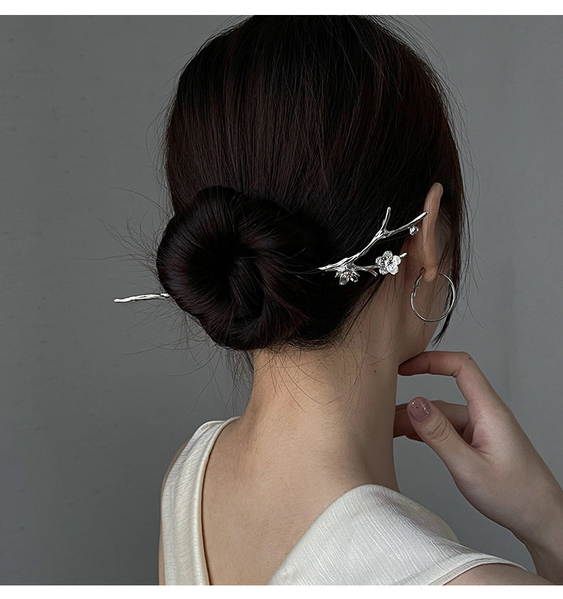 Plum Blossom Metal Hairpin Chinese Flower Special-interest Design Hair Accessoires