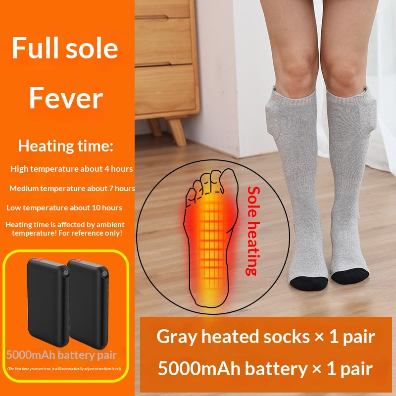 Chaussettes d'hiver chauffées électriques pour la protection contre le froid