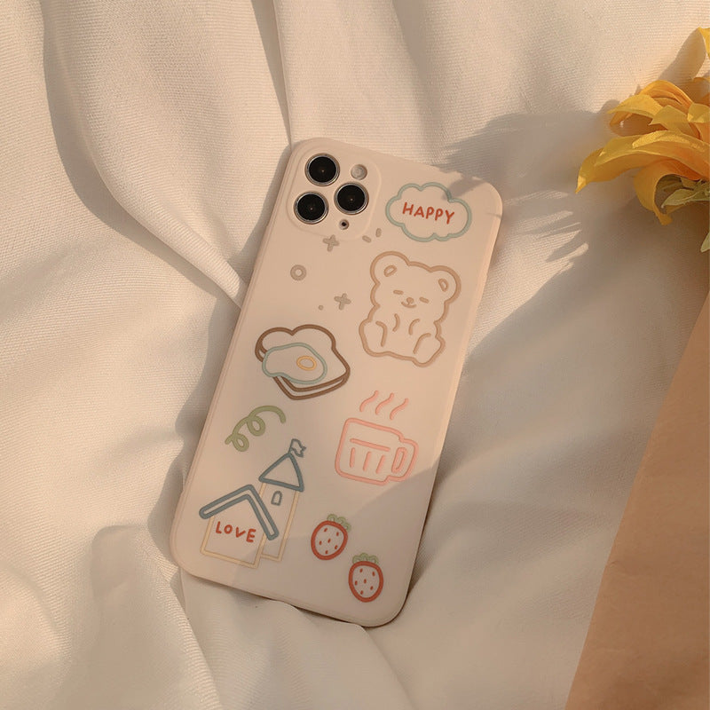 Cas de téléphone mobile de dessin animé tout compris