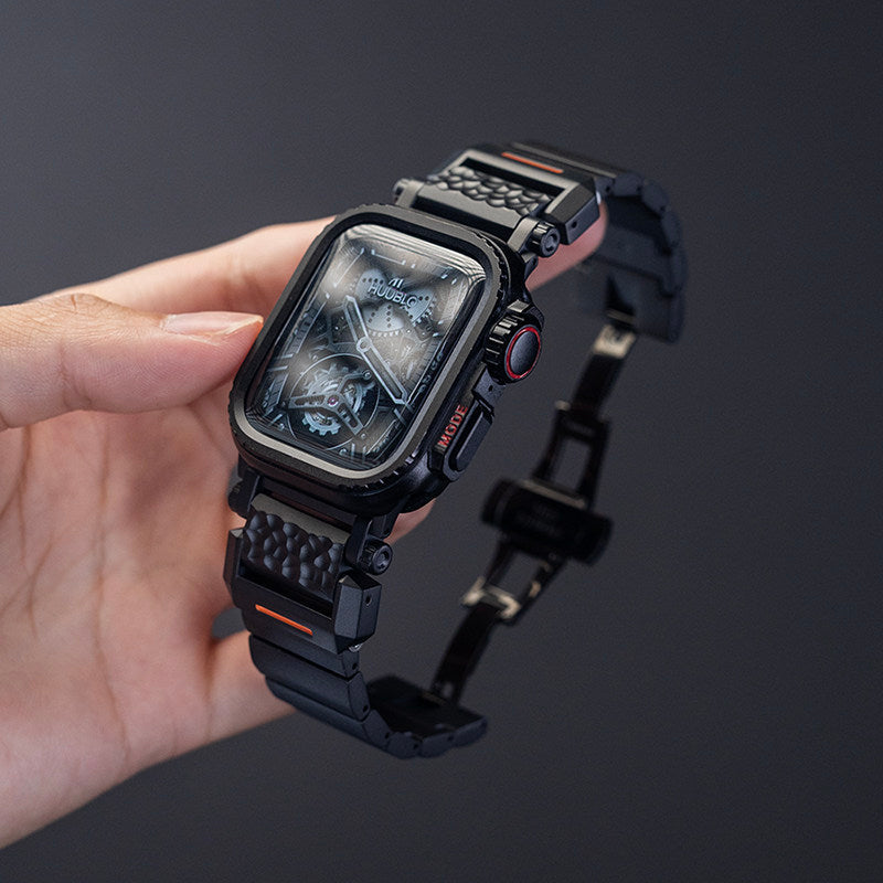 Météorite Bracelet de montre en titane métal