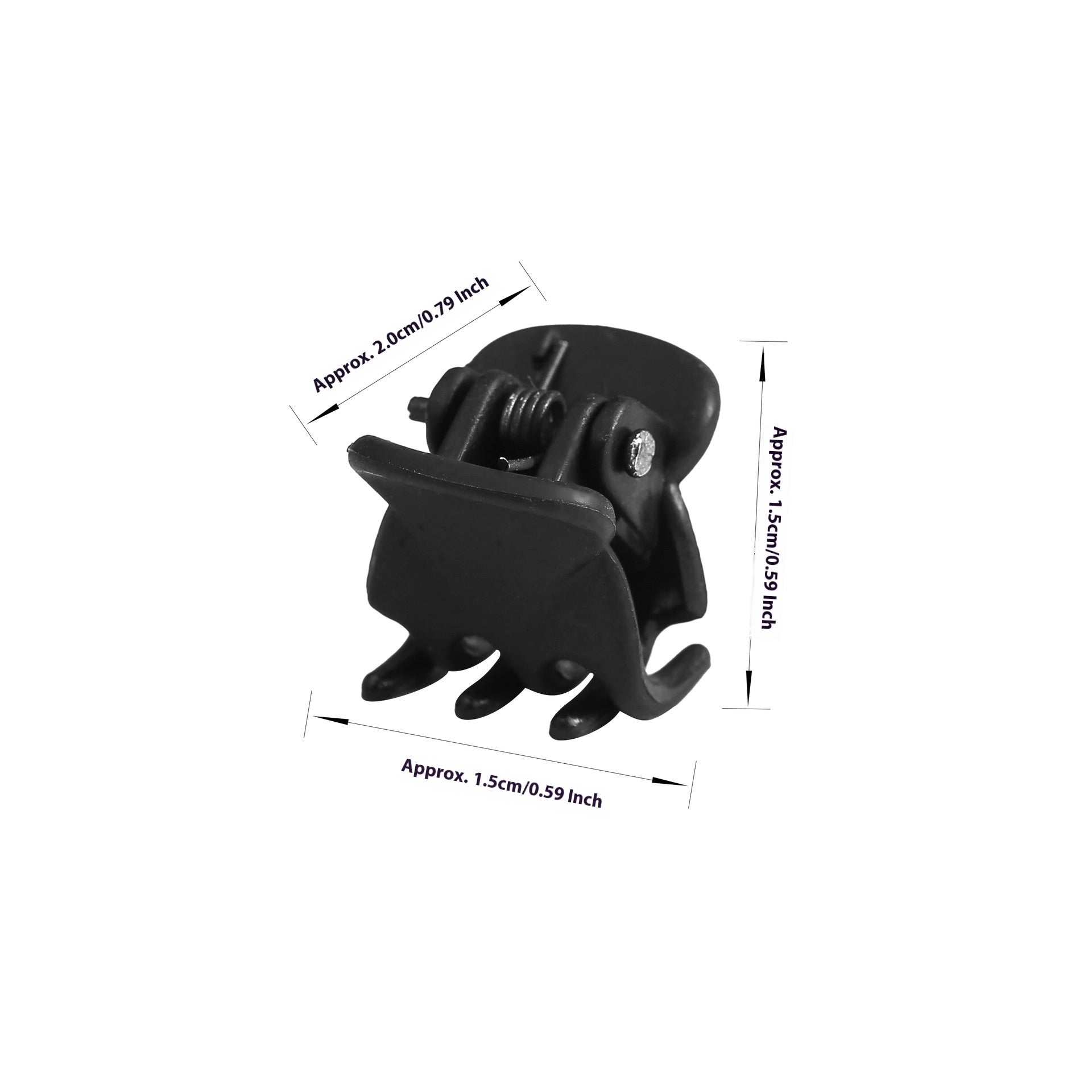 Matte Black Mini Griffe Clip 1cm Female Bangs Petits Coiffures Broyées pour Enfants