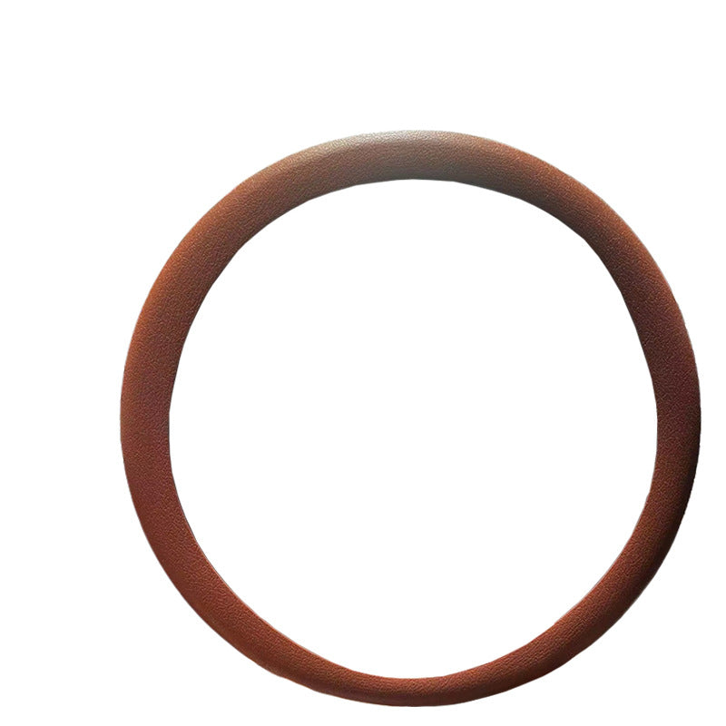 Couverture de volant de voiture en cuir souple silicone antidérapante tout-saison
