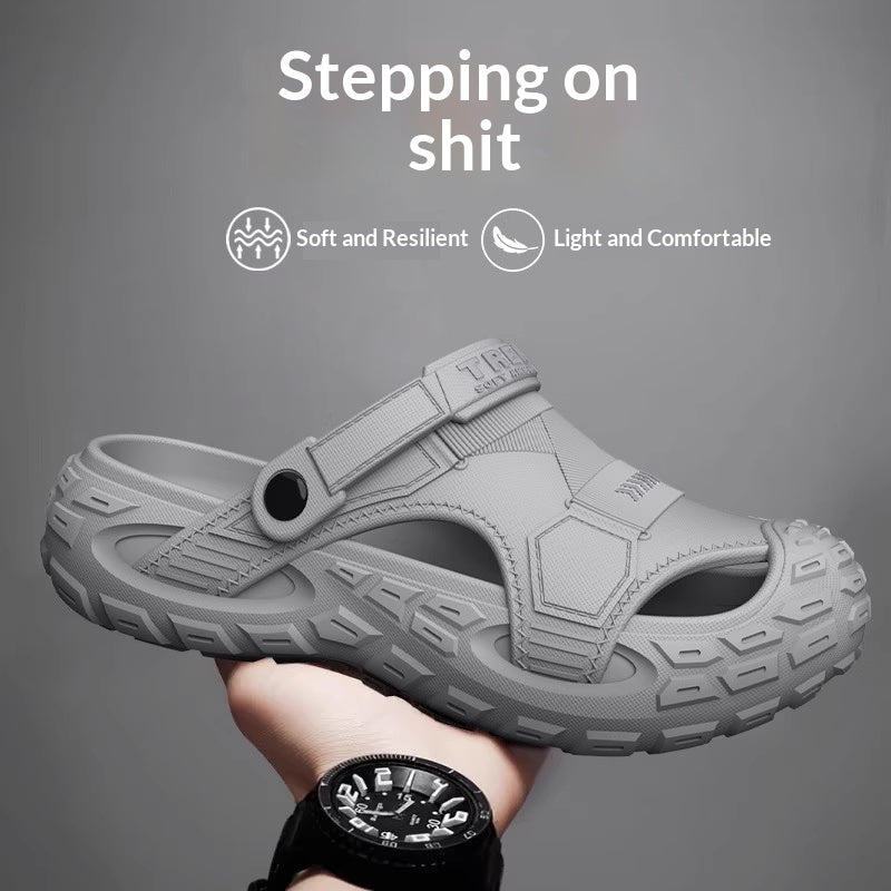 Hommes Été Outdoor Non-Slip Soft-Soled Beach Clog Chaussures